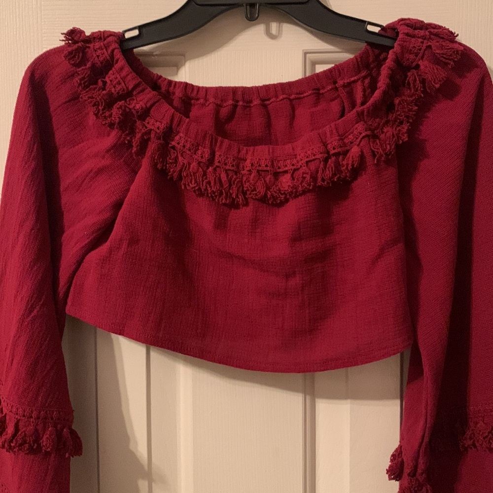 American Threads By Native Daughters Burgundy Tas… - image 7